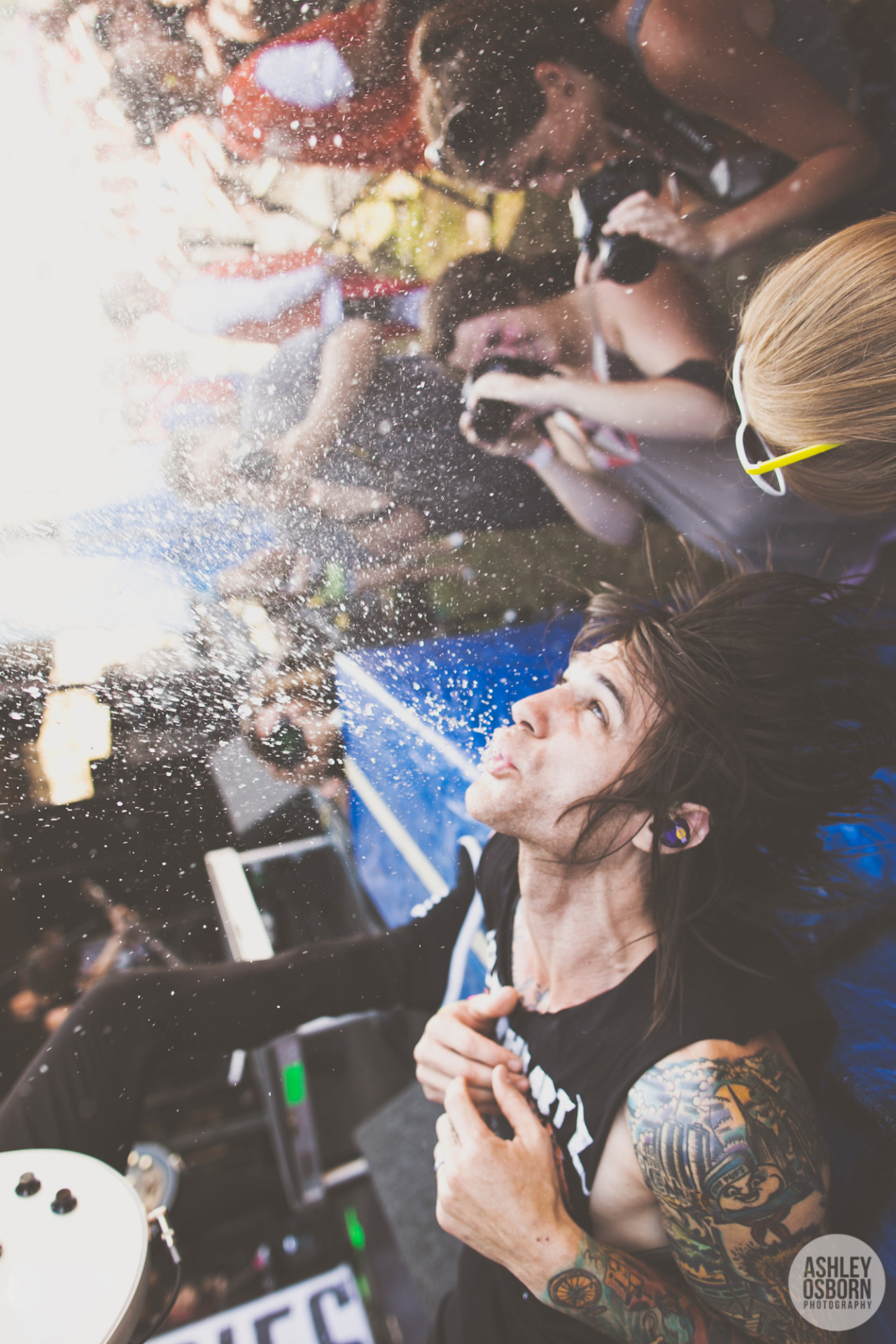 ashleyosborn:  Blessthefall July 21st, 2013Shakopee, MN Beau Bokan channeling his