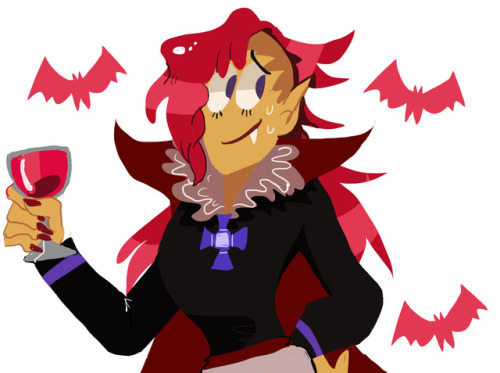 corndog-patrol:for the anon who wanted one of the grape siblings! i chose vampire cookie just cuz he
