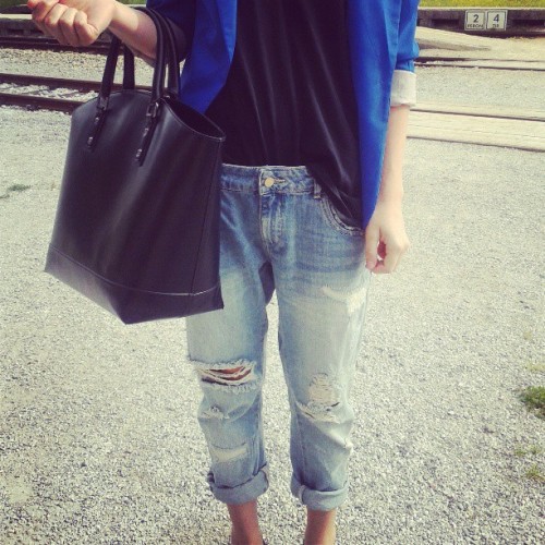 z-a-ra:  my new boyfriend jeans from zara :)