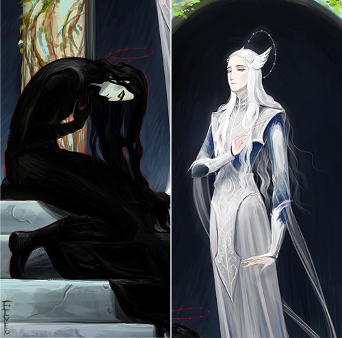 elveo-art: “…Melkor abased himself at the feet of Manwë and sued for pardon&hellip