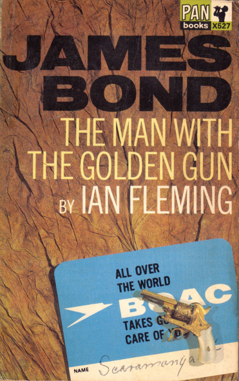 The Man With The Golden Gun, by Ian Fleming (Pan, 1967).From a car boot sale in Winchester.