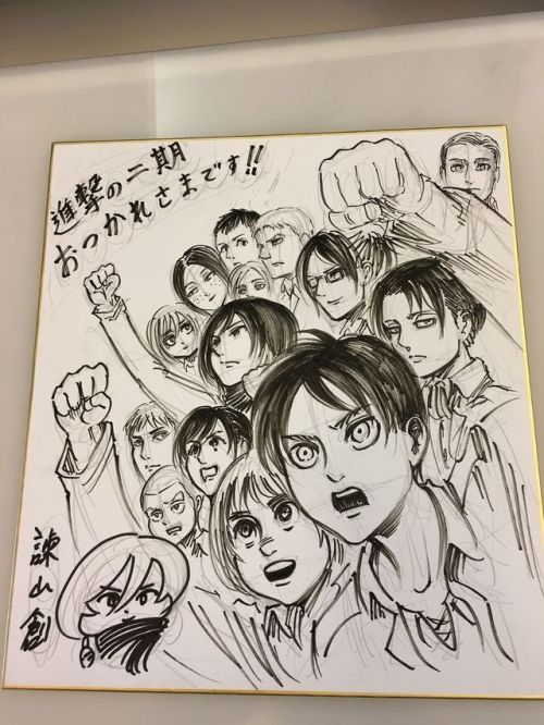 Sex SnK News: Isayama Hajime’s New Sketch pictures