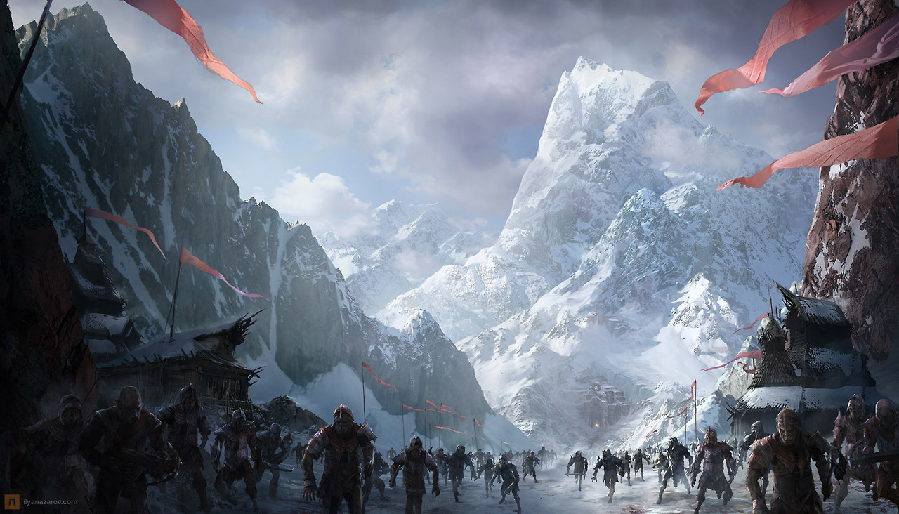 theamazingdigitalart: The amazing concept art of  Ilya Nazarov for Lord of the Rings: