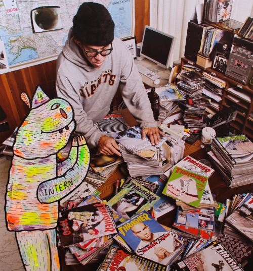 lucasbeaufort:“Dream Internship”Acrylic paint on paperJake Phelps if you see this &helli