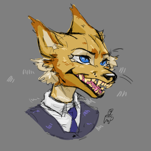 Lil’ late night doodle to destress from college homework!!!!!This is pretty much beastars character 