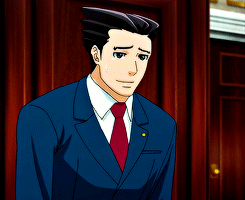aceattorneysource:Phoenix Wright in 1x01: The First Turnabout / Hajimete no Gyakuten (  はじめての逆転)