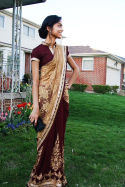 Hannychicken:abcdesialvays:blue-Sculpture:  Proud To Be Brown  Holy Crap That Sari