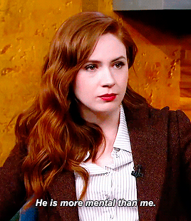 morganlindseys: Interviewer: He [Matt Smith] said about you that you were as mad as a box of cats.