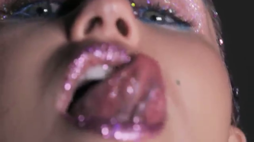 UroDisco, The Shape of Porn to Come: Miley Cyrus’ mouth from “Do it!” being surrounded by pussies and dicks that all come and piss all over her while she’s smoking pot.