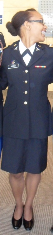 Commissioning to 2LT, Spring 2013Two strand flat twist in the front, huge doughnut bun in the back. 