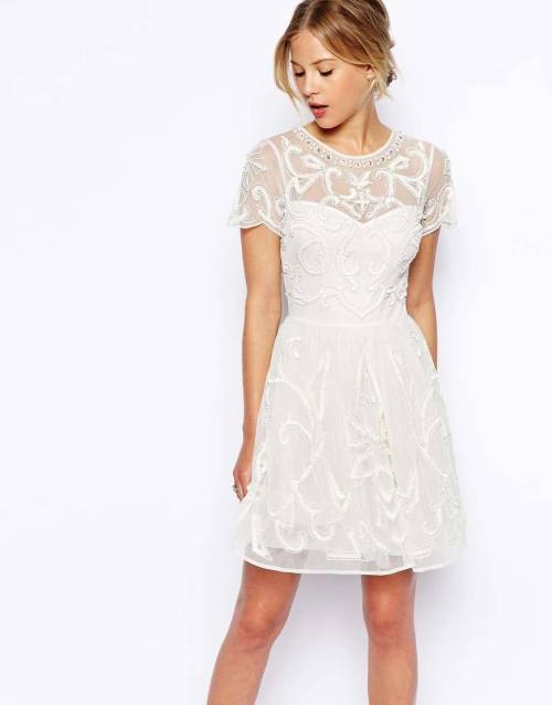 skirting-the-issue: ASOS Pretty Gothic Embellished Skater Dress