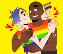 kypoa:  I’m pretty late to this but its cuz ive been really down these past couple days buti love to think about 2d and russ doing pride together it makes me happy cuz they would be happy