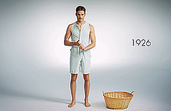 1916 - 1926Model John King does 100 Years of Men’s Underwearhttps://www.youtube.com/watch?v=P-lFrs8UwEs