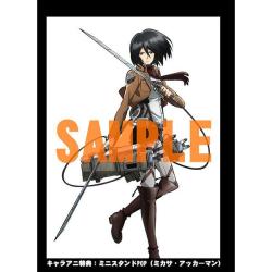 Chara-Ani will offer this Mikasa pop-up stand as a preorder gift for those purchasing the 1st SnK compilation film on DVD/Blu-Ray! (Source)This is in addition to the sketch collage by Asano Kyoji!