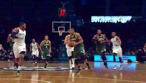 nbagifstory:  Giannis Antetokounmpo  — Milwaukee Bucks