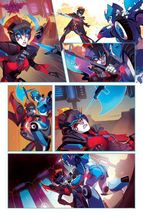 fayren:Some clean versions of the pages that just went up on Newsrama. Windblade #1 comes out in two
