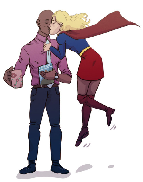 James is so tall…good thing Kara can fly. (inspired by this post by older-danvers)