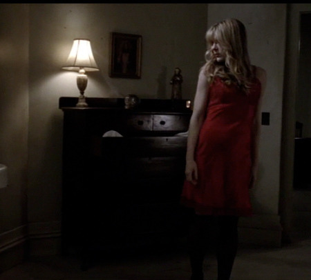 oddamanda:  I sense a tad bit of foreshadowing, whether it was intentional or not. Season one of AHS Leah’s “the devil is beautiful” discussion with Violet practically sums up Sister Mary Eunice’s demonic possession in Season two.  Oh how I adore