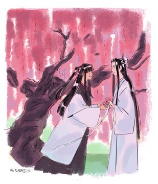 I’m allowed 2 - 3 hours of self indulgence speedpainting for the wangxian week !! It was really fun 