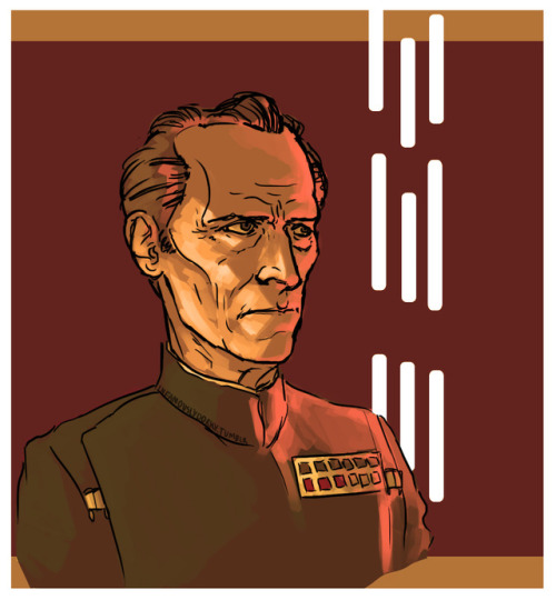 infamouslydorky: I was in the mood to draw Tarkin since Peter Cushing’s birthday is comin