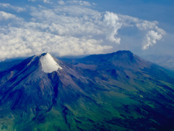 naturalsceneries: Volcano Citlaltépetl (Pico de Orizaba) seen from air, Mexico,Made by Joerg1975 (flickr)