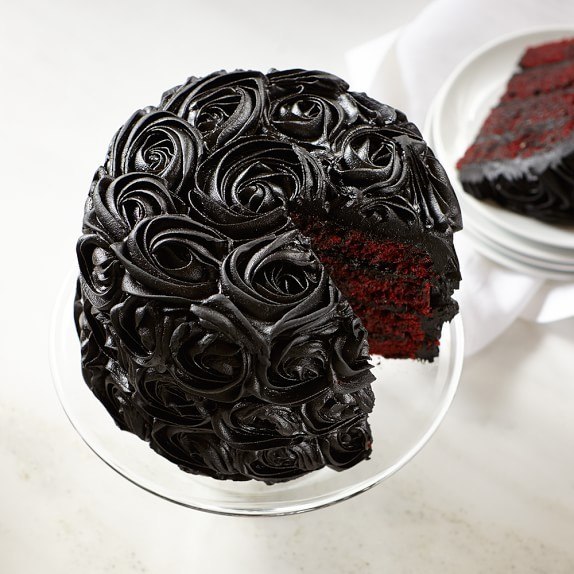 spookyloop:Black Rose Red Velvet Cake by Williams-Sonoma