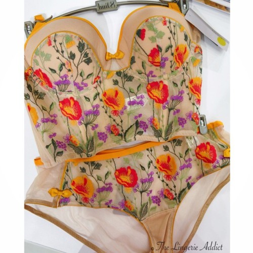 jessbrll:  ladymedusa-official:  thelingerieaddict:  One of my most popular pins on Pinterest. I guess I’m not the only fan of stunning floral embroidery? Lingerie set by @huit8_official for S/S 2015. Photograph by me. #lingerieaddict #instalingerie