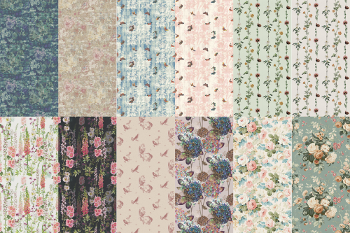 Vintage Country Wallpaper IIHere are a set of nine lovely, vintage-country inspired wallpapers for y