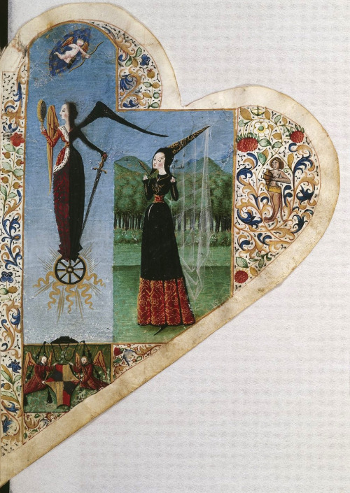heart-shaped songbookChansonnier de Jean de Montchenu, Savoy ca. 1475BnF, Rothschild 2973