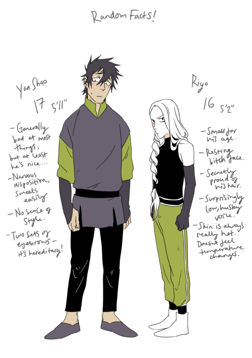 a little character page for yan &amp; riyo. i&rsquo;m updating regularly with more pages, you can re