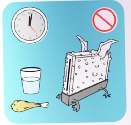 retrogamingblog2: Safety warnings from the Nintendo Wii’s Japanese manual
