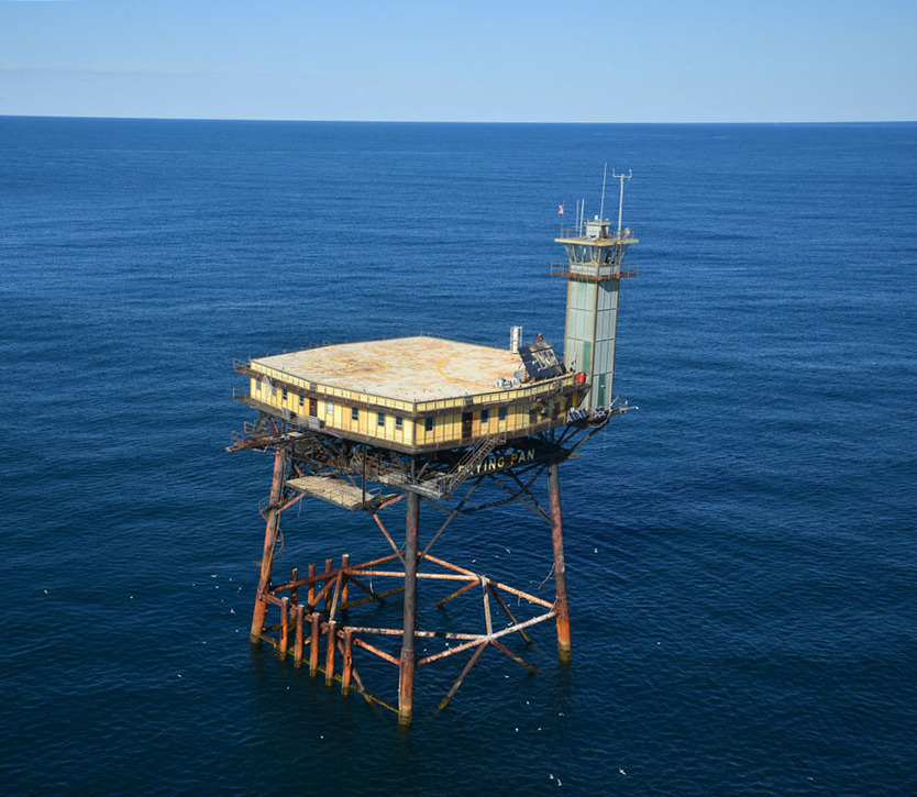 architectureofdoom:  orbitalpavilion: The Frying Pan Tower A former lighthouse off
