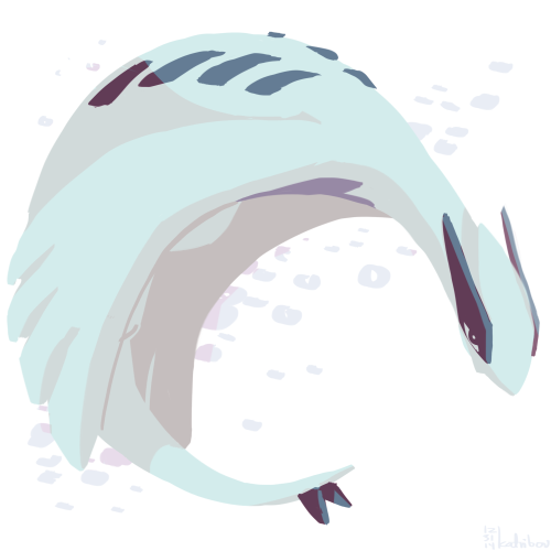 katribou:pokeddexy day 31 - all time favorite: lugia. i know i included him twice but he means a lot