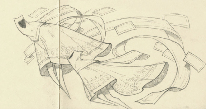 cityrain:  Someone asked if I could post a larger version of my Journey sketch so
