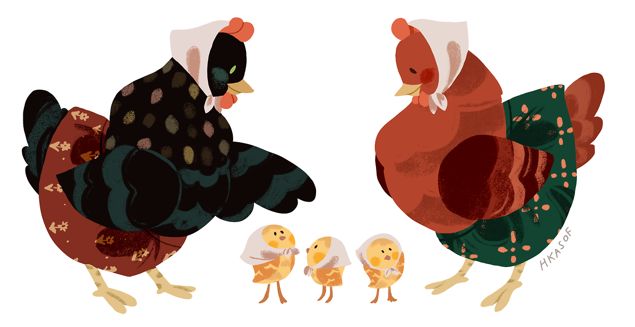 hkasof:a happy hen family to break in the new year!!