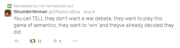 thisiseverydayracism:  not-homophobic-but:  These tweets from @OfRedAndBlue are very