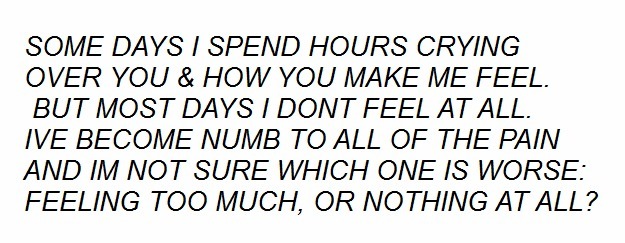 drownful:  my feelings for the day.
