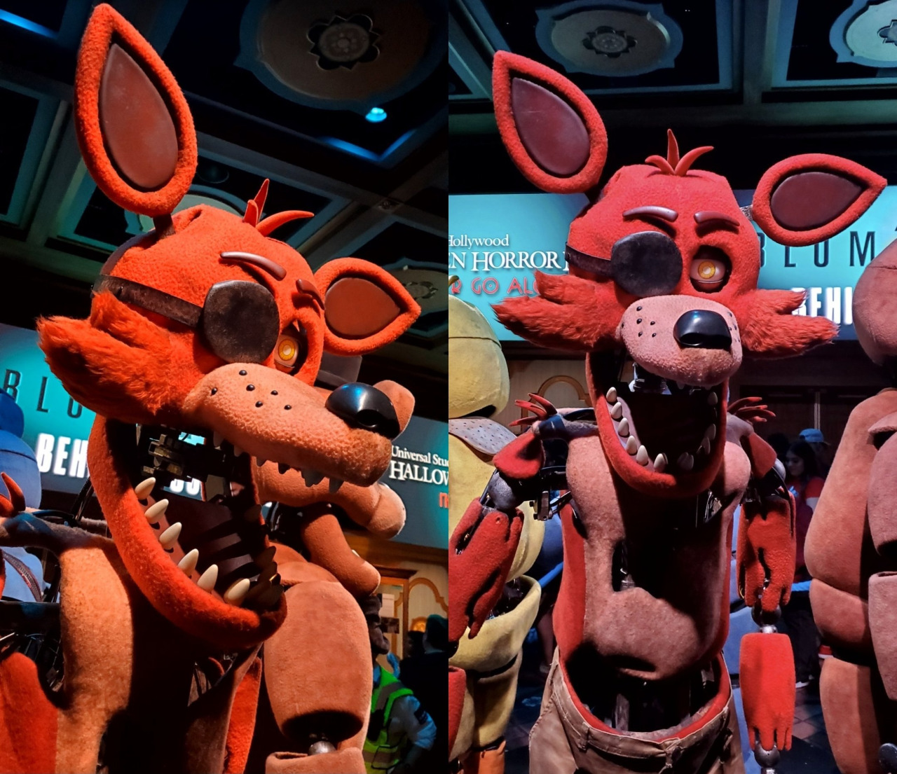 Five nights at Freddy's animatronics on display at Halloween horror nights  : r/fivenightsatfreddys