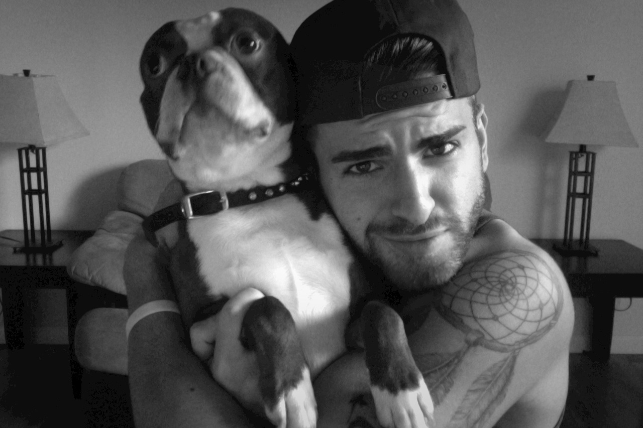 menandtheirdogs:  Hi my names Louie and I love ripping up papers when my daddies