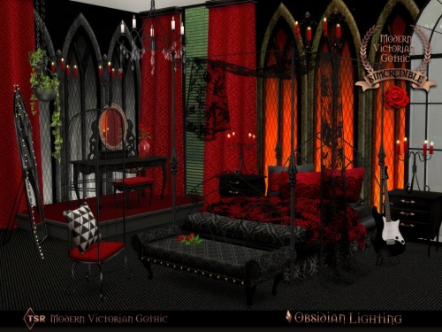 Obsidian Lighting By SIMcredible!designs | Available at TSR. Part of &lsquo;Modern Victorian Got