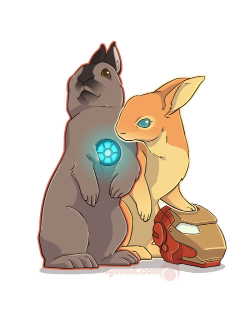 It’s still Sunday, so therefore still time for me to post a Bunday picture! (And who forgot Iron Man 3 came out this weekend? THIS GAL.)
Continued on with another Avenger bunny because the last one seemed to go over pretty well! Nixed the text though...