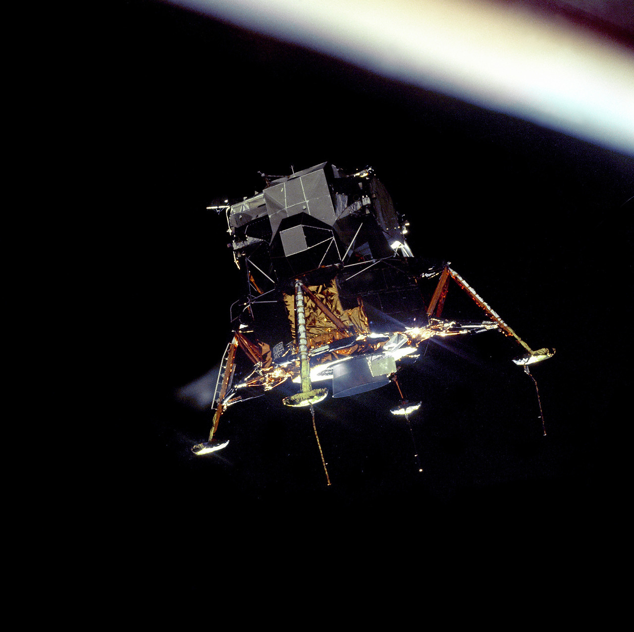 wonders-of-the-cosmos:   July 20, 1969: One Giant Leap For Mankind   ☽ ☾  