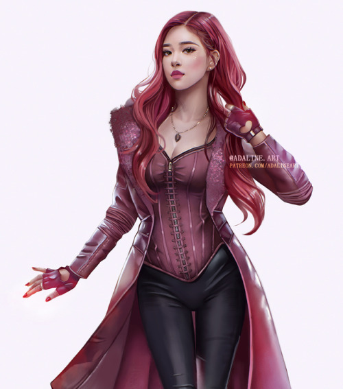 Scarlet Witch (Rosé)  ⠀PSD, HD jpg, video process and more > patreon.com/adalineart 