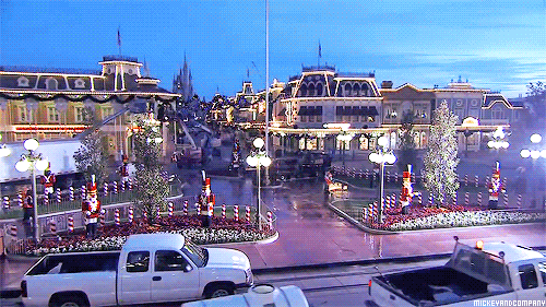 mickeyandcompany:  Magic Kingdom Park Decorated for the Holidays 