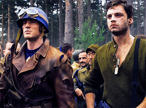 mybuckymybuddy:Chris Evans and Sebastian Stan in ‘Captain America: The First Avenger’, (2011). Dir. Joe Johnston.