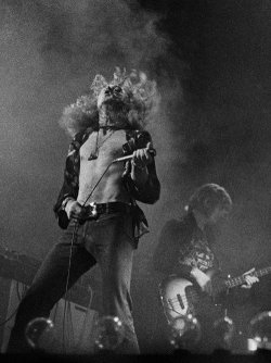 pinkfled:Led Zeppelin live, 1975. Photo by