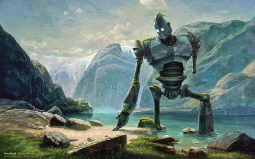 knightofleo:Oliver Wetter | Ancient Kaiju ProjectAbandoned Iron Giant At Lake In Swiss Mountains(Ale