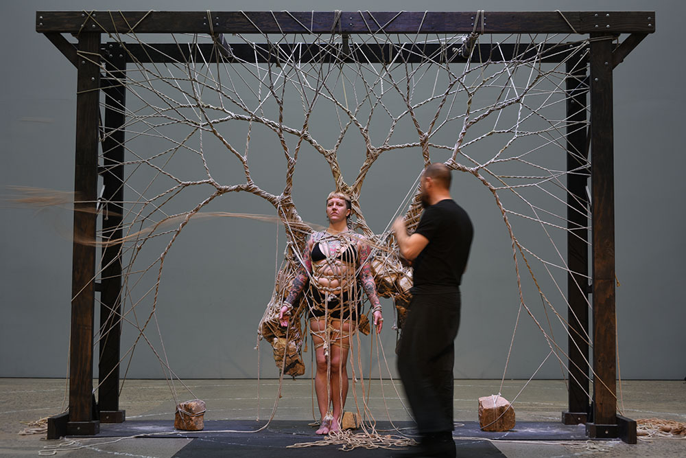 garthknight:    Nemeton 6 (Emma) The 6th &amp; final live installation @carriageworks
