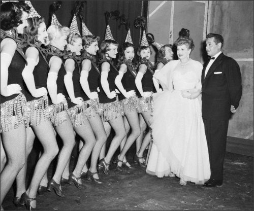 Lucy and Desi with the Rockettes, 1954