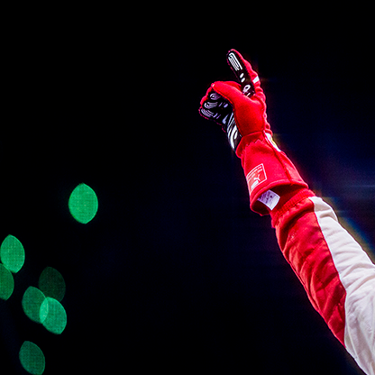 christianhorner:Sebastian Vettel’s one-finger celebration © Vladimir Rys